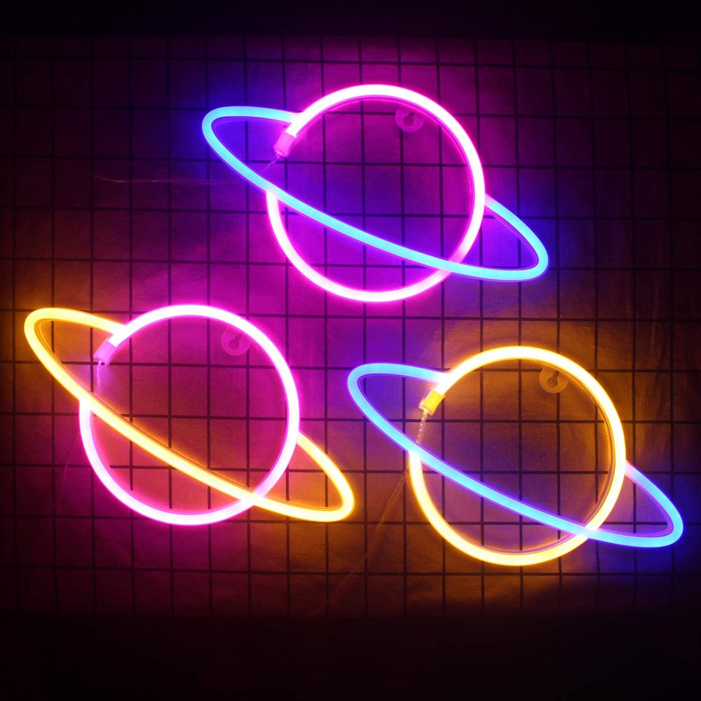 Planet LED Neon Light Sign