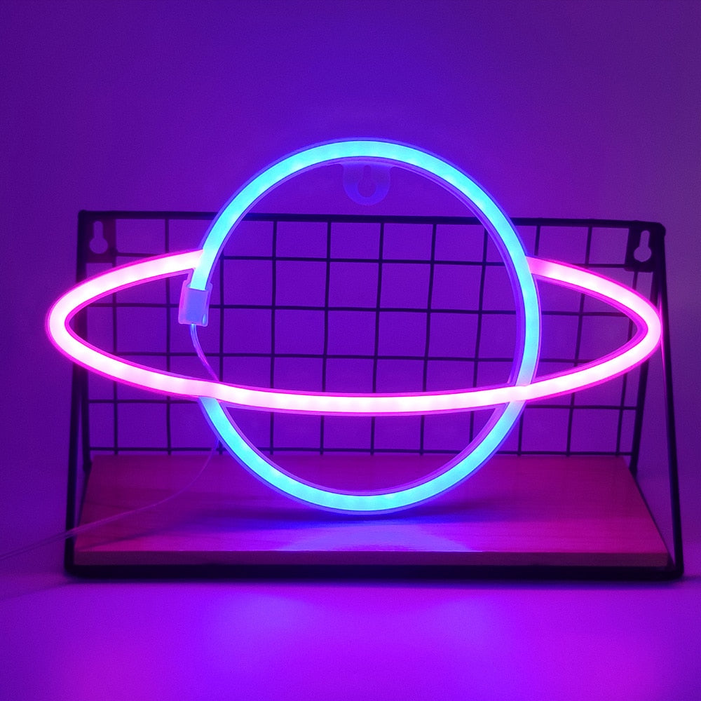 Planet LED Neon Light Sign