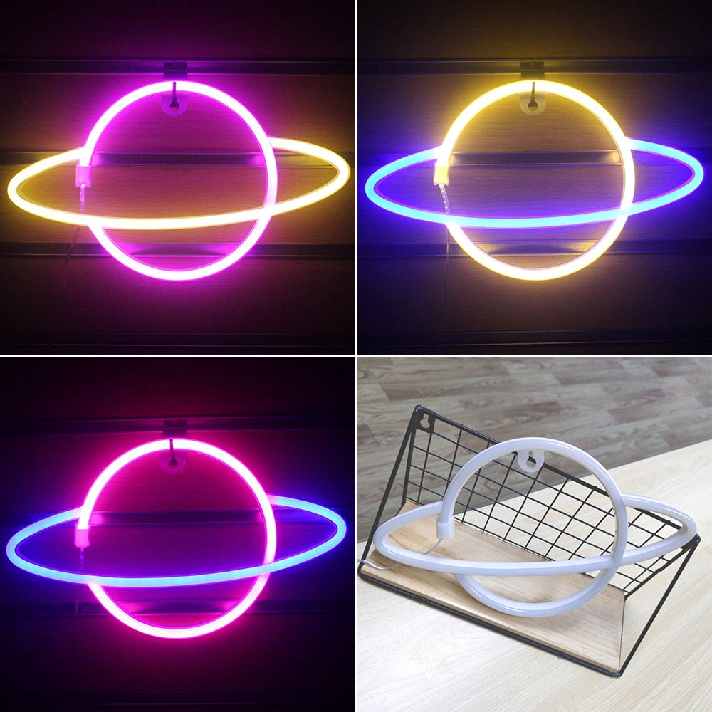 Planet LED Neon Light Sign